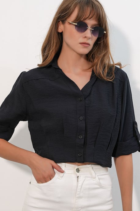 Verkorte Oversized Shirt - Image 4