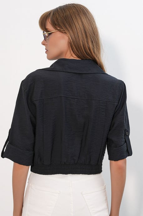 Verkorte Oversized Shirt - Image 6