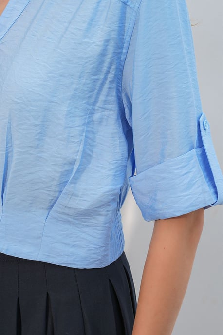 Oversized Crop Shirt - Image 5