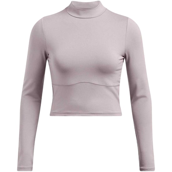 Under Armour Womens/Ladies Meridian Mock Neck Slim T-Shirt (Grey) - Image 2