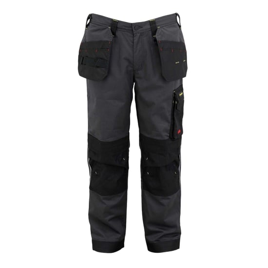 Dunlop Herenwerkbroek met rechte pijpen en meerdere zakken (Houtskool/zwart) - Image 1