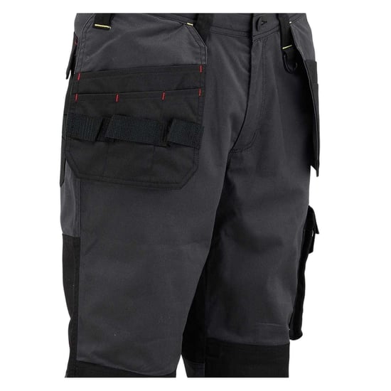 Dunlop Herenwerkbroek met rechte pijpen en meerdere zakken (Houtskool/zwart) - Image 3