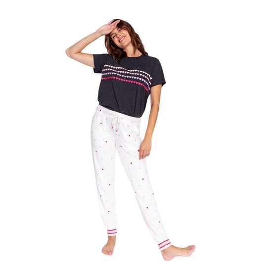 PJ Salvage Dam/Lady Heart Comfort Pyjamas Bottoms (Off White) - Image 3