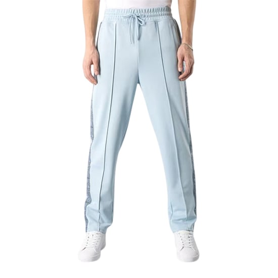 Pretty Green Mens Paisley Tracksuit Bottoms (Light Blue) - Image 1
