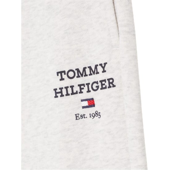 Tommy Hilfiger Childrens/Kids Cotton Blend Jogging Bottoms (Light Heather) - Image 3