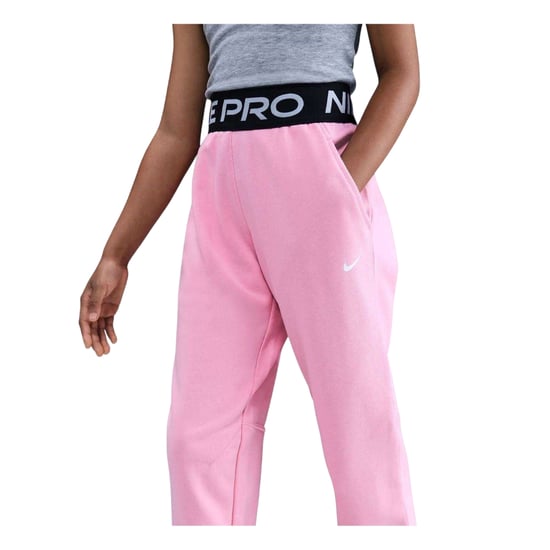 Nike Childrens/Kids Pro Dri-FIT Jogging Bottoms (Pink) - Image 3