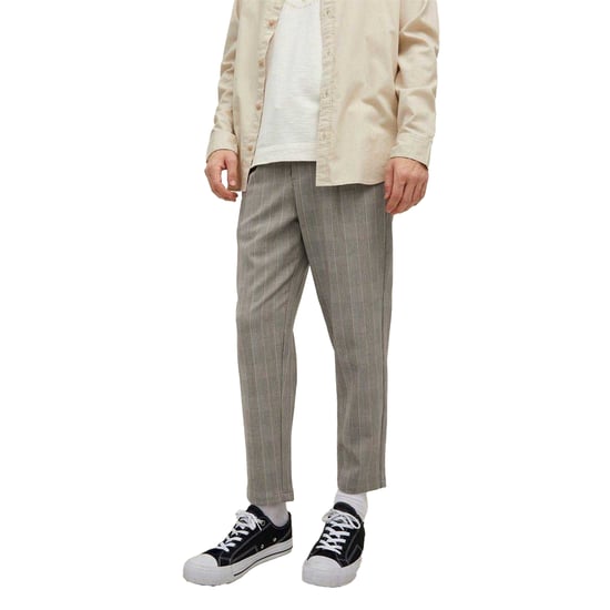 Jack And Jones Heren Billcapri geruite chino met taps toelopende pijpen (Servies) - Image 3