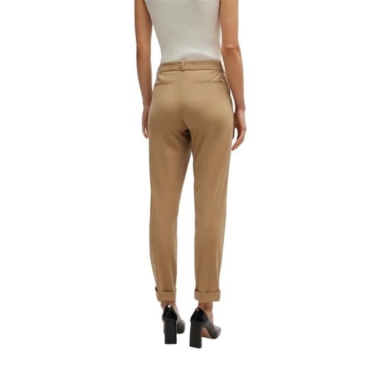 Boss Dames/Dames Effen Rechte Chino (Medium Beige) - Image 2