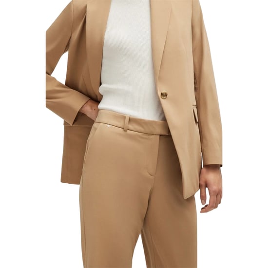 Boss Dames/Dames Effen Rechte Chino (Medium Beige) - Image 3