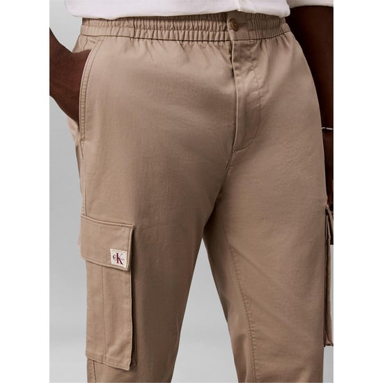 Calvin Klein Mens Cargo Trousers (Vintage Khaki) - Image 2