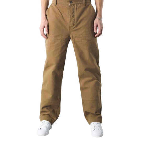 Pretty Green Mens Cotton Cargo Trousers (Brown) - Image 1