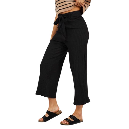 Brave Soul Dames/Dames Relaxed Broek Met Wijde Pijpen (Zwart) - Image 2