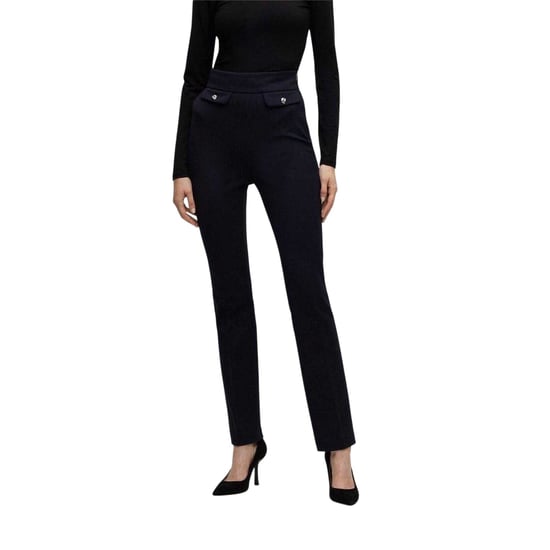 Hugo Boss Womens/Ladies Slim Trousers (Dark Blue) - Image 4