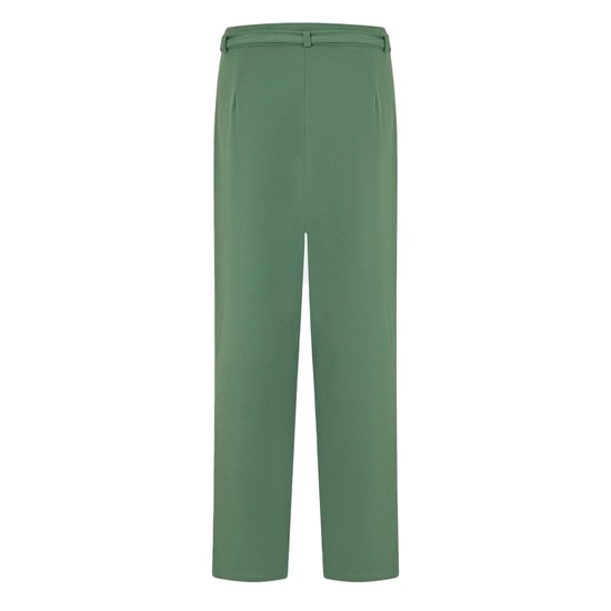 Vila Viclva effen rechte broek met strikriem voor dames (Eend Groen) - Image 2