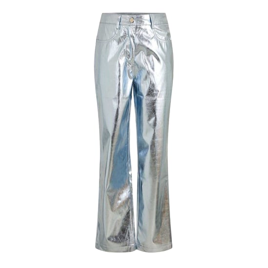 AmyLynn Womens/Ladies Metallic Regular Trousers (Blue) - Image 1