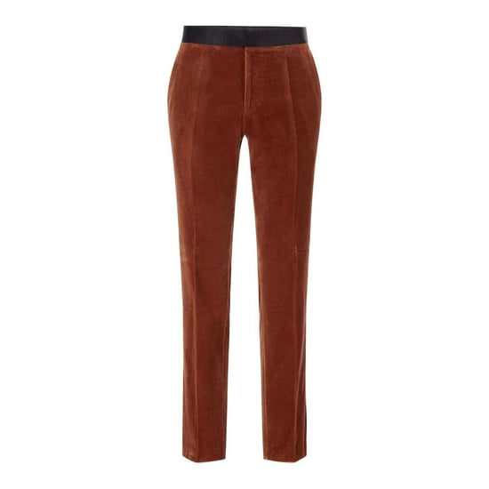 Boss Mens H-Genius Cotton Trousers (Brown) - Image 1