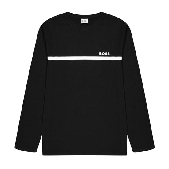 Boss Kinder/Kinder-T-shirt met lange mouwen en logo (Zwart) - Image 1