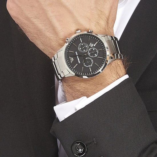 Emporio Armani Renato Heren Horloge Zilverkleurig AR2460 - Image 6