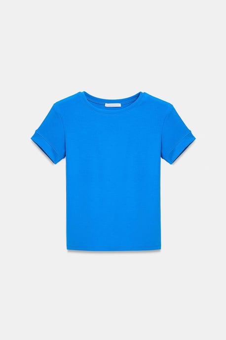 Dames Slim Fit Crew Neck T-Shirt - Image 5