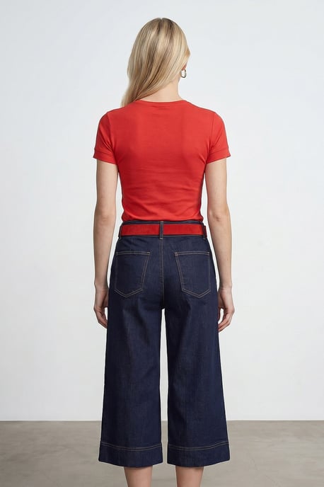 Dam Slim Fit Rundhalsad T-Shirt - Image 3