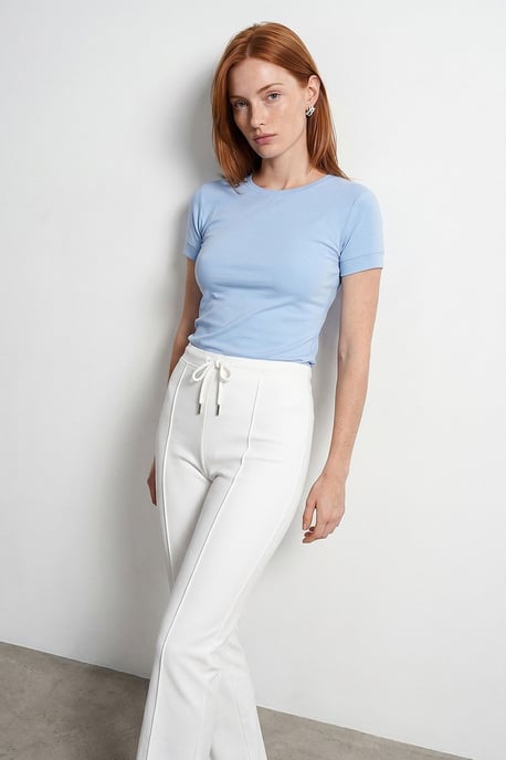 Women's Slim Fit Crew Neck T-Shirt - Image 3