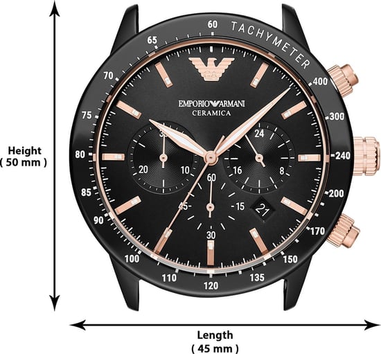 Emporio Armani Mario herenhorloge Zwart AR70002 - Image 4
