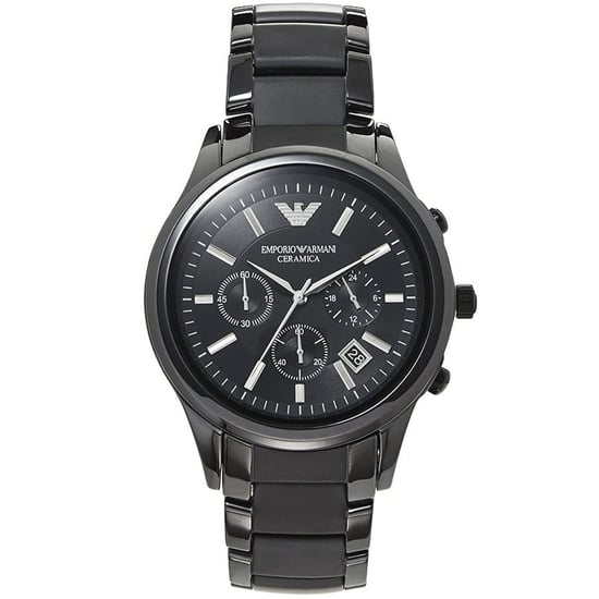 Emporio Armani AR1452 Men's Chronograph Watch Ceramica Black - Image 1