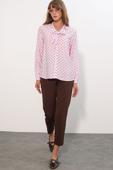 Polkadot Poplin Blouse - Image 2