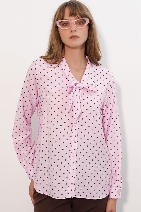 Polkadot Poplin Blouse - Image 3