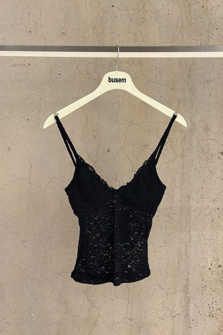 Fitted Ribbed V-Neck Cami Top - Image 3