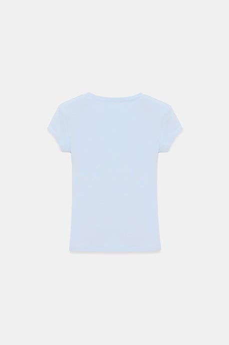 Slim Fit V-hals Jersey Blouse - Image 6