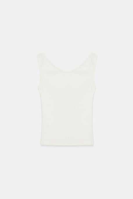 Kvinnors ärmlös V-ringad figurnära blus - Image 6