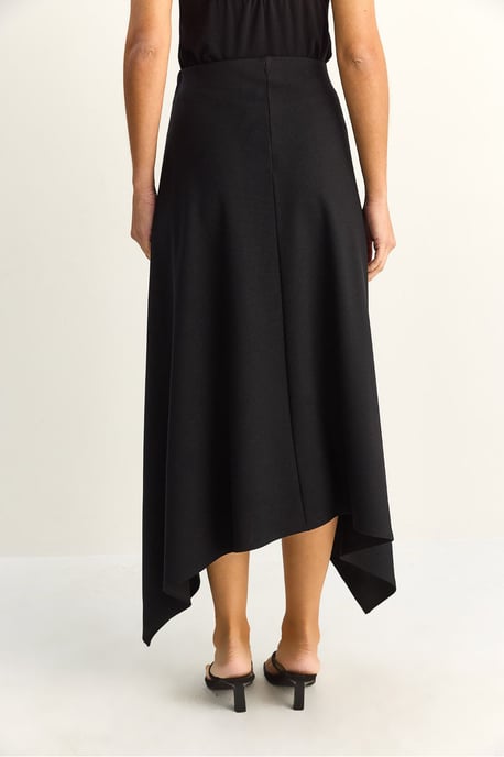 Midi A-line Skirt With Button Closure - Image 5