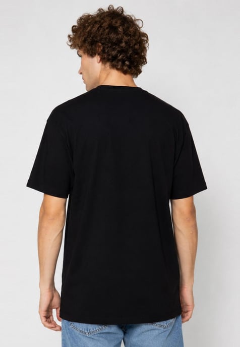 3 Pack Vans Mens Classic Logo T Shirt in Black / Grey / White - Image 3