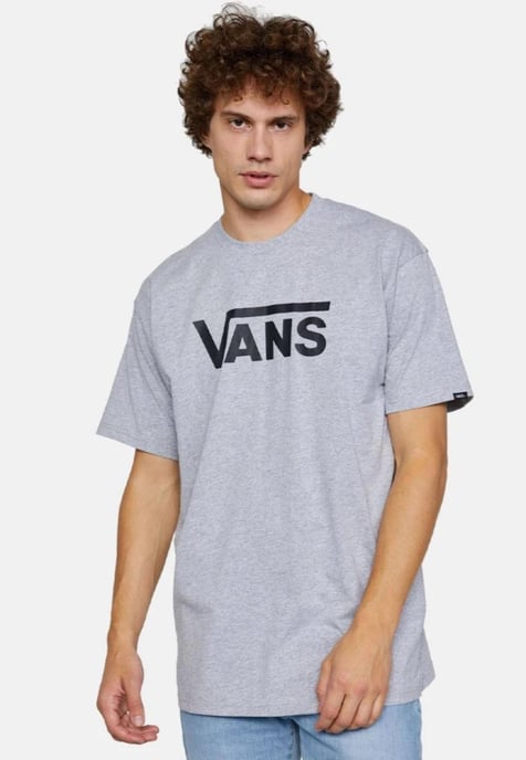 3 Pack Vans Mens Classic Logo T Shirt in Black / Grey / White - Image 4