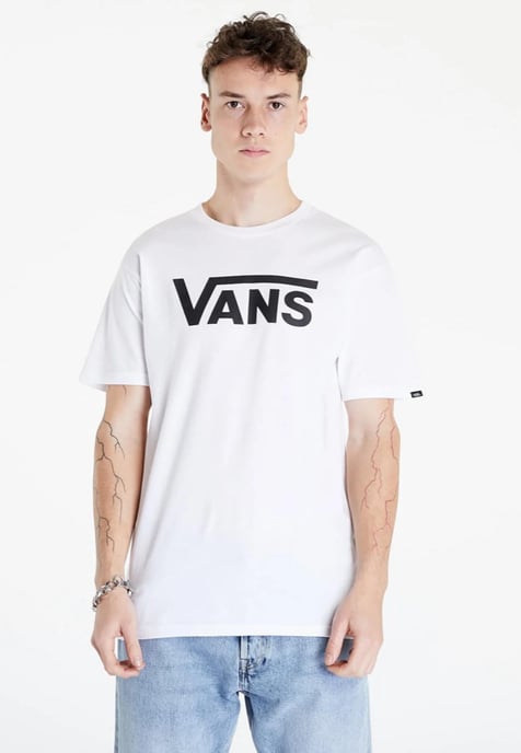 3 Pack Vans Mens Classic Logo T Shirt in Black / Grey / White - Image 6