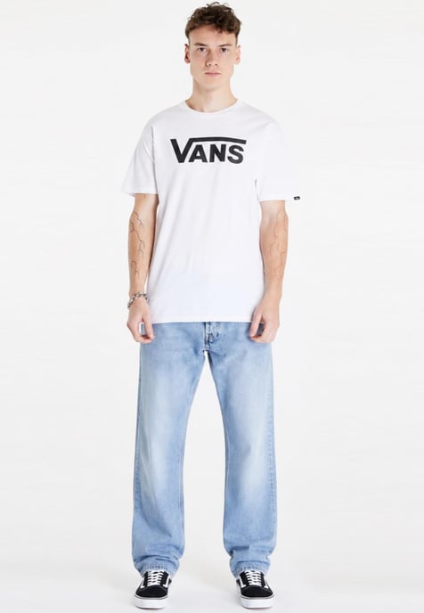 Vans Mens Classic Logo T Shirt in White/Black - Image 5