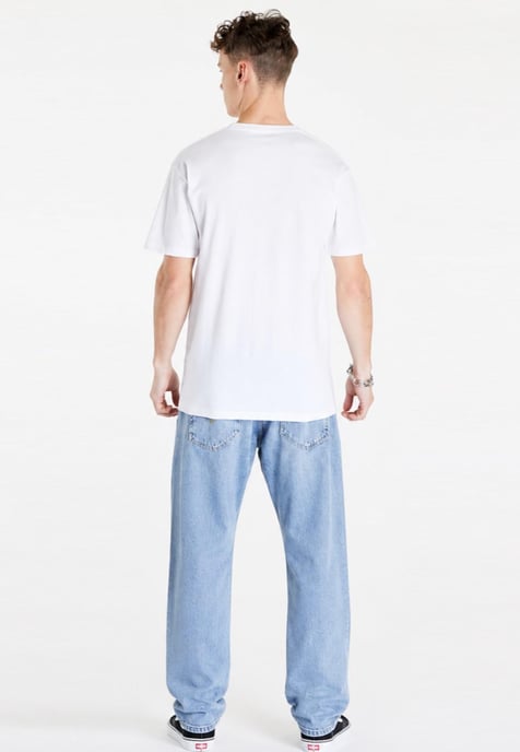 Vans Mens Classic Logo T Shirt in White/Black - Image 6