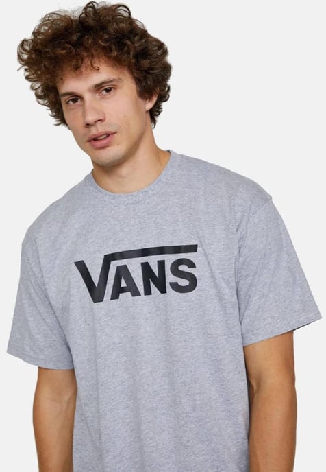 Vans Mens Classic Logo T Shirt in Grey/Black - Image 3