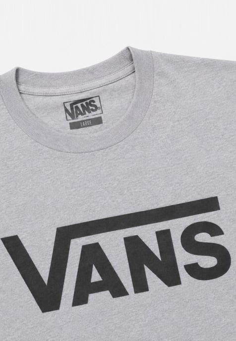 Vans Mens Classic Logo T Shirt in Grey/Black - Image 4
