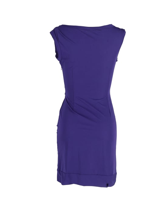 Diane Von Furstenberg Della Tie Waist Miniklänning i lila nylon - Image 3