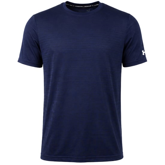 Under Armour Seamless Wordmark Mens Navy T-Shirt - Image 1