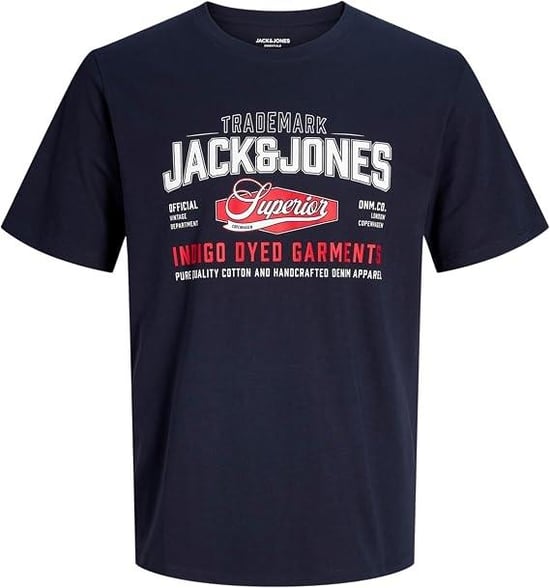 Jack & Jones Men's 3-Pack T-Shirts Short Sleeve O-Neck - Image 4