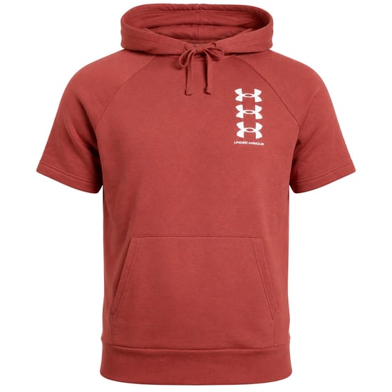 Under Armour Rival Fleece Multilogo Mens Red T-Shirt - Image 1
