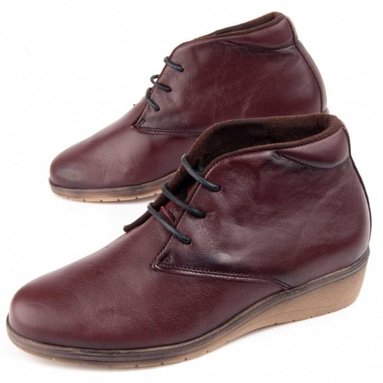Purapiel Wedge Ankle Boot Akila Bordeaux - Image 1