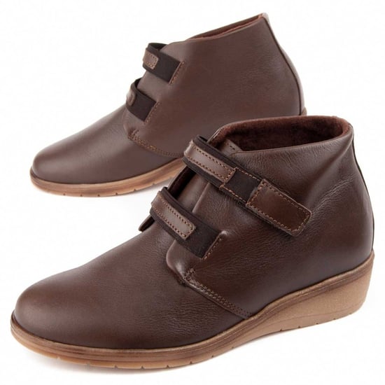 Purapiel Wedge Ankle Boot Akilav2 Brown - Image 1
