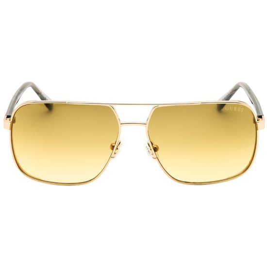 Guess Shiny Pale Gold Brown Gradient Sunglasses - Image 1