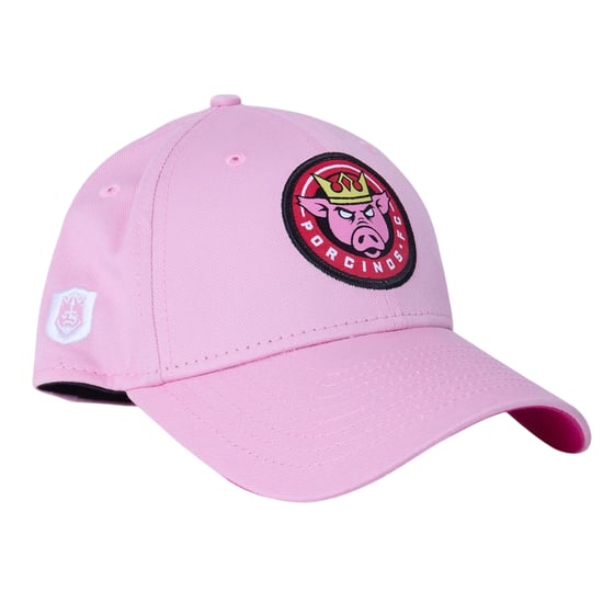 New Era Porcinos FC Embroidered Patch Cap (Pink) - Image 1