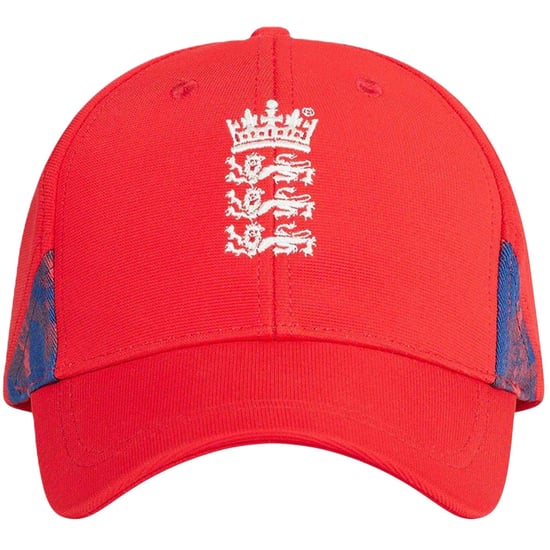 Castore England Cricket Cricket Baseballkeps (Hög risk Röd) - Image 1