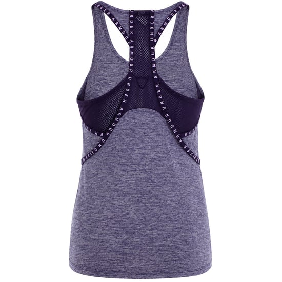 Under Armour Knockout Mesh Back Womens Purple Vest - Image 2